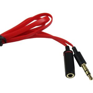 1m Позолоченные Удлинительный кабель для наушников 3,5 мм Jack Мужской Женский AUX кабель M / F Аудио Стерео наушники Extender Шнур для Iphone