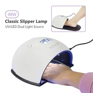 48W UV LED Lamp prego Secador Para Pé Mão 2em1 Gel Polish Cura Secagem Unha Unha Led Lamp polonês Manicure Nail Art ferramenta LY191228