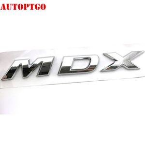 Prata tronco traseiro do carro 3d carta mdx tsx SH-AWD emblema logotipo emblema adesivo decalque para acura cars251v
