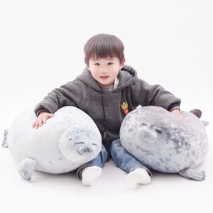 Симпатичная 30-80 см супермягкая кукла-тюлень морского волка плюшевая игрушка, пуховая подушка из хлопка, украшение для рождественского малыша, подарок на день рождения для девочки, украшение