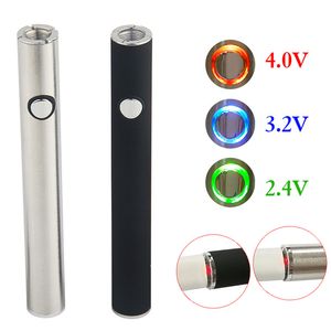 LO Vape, verstellbarer Akku, 510 Gewinde, Vorheizen, variabler Spannungsstift, 350 mAh, mit Micro-USB-Ladegerät, unterer Ladeanschluss für leere dicke Öltanks