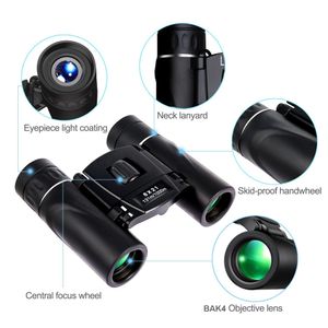 USCamel 8x21 Zoom Compacto Binóculos Long Range 1000M Dobrável HD Mini Telescópio Bak4 FMC Ótica Caça Esportes Camping