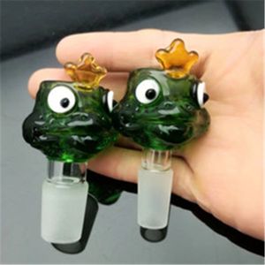 Kurbağa karikatür cam balon başı toptan cam bonglar yağ brülör su boruları yağ kuleleri sigara, yağ.