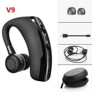 V9 Business Araba Sürüş Bluetooth Kablosuz Handsfree Ofis BT Kulaklık Kulaklıklar Mic ile Ses Kontrol Gürültü İptal