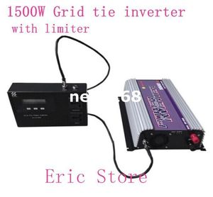 Freeshipping New invention,1500W Grid tie inverter with Limiter.The Limiter can prevent excess power go to the Grid.