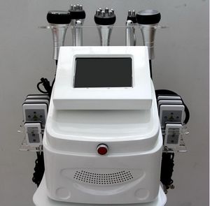 6 in 1 Lipo Lazer Zayıflama Makinesi Lipo Kavitasyon Ultrason Tripolar Dört Kişilik Sixpolar RF Radyo Frekansı Vakum Terapi Yüz Vücut için