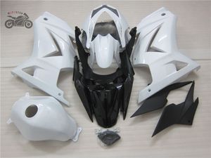 Бесплатные пользовательские набор для инъекций набор для Kawasaki Ninja 250R 2008-2014 ZXR250 EX250 08 09 10 11 14 Белые комплекты мотоциклов + крышка бака