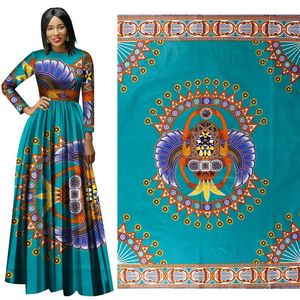 Последние Высокое Качество новой Хлопчатобумажной Ткани Африканский национальный костюм ткани для платья зеленый Геометрическая печать батик набивные ткани оптом