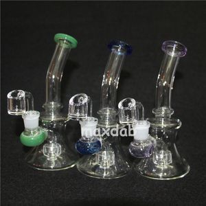 Narguilé Copo de vidro Dab Rig Bong Heady Bongs Mini cachimbo de água Plataformas de petróleo grossas para fumar narguilé Tigela borbulhador cachimbo de favo de mel com banger de quartzo