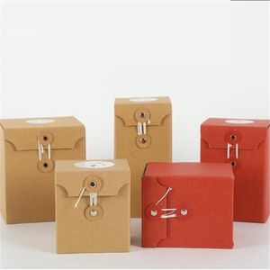 Kraft Paper Gift Bag Package Cup Bags Decorazione Sacchetto di carta Confezione regalo con string Decor YQ00459
