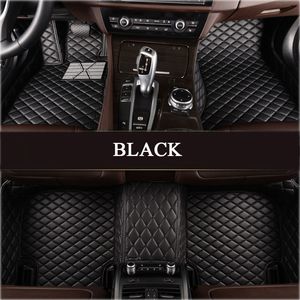 Custom Fit PU Leather Car Floor Mats for BMW 1/3/4/5/6/7 Series and XDrive Models - Durable, Waterproof Liners