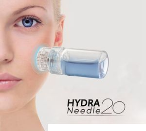 Gold-Plated Hydra Needle 20 Derma Stamp - Microchannel MESOTHERAPY Serum Applicator for Skin Rejuvenation