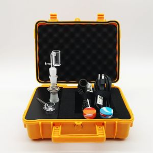 PELICAN BOX PID TC E DAB Nails Kit Комплект для курения Аксессуары 20 мм Нагреватель Катушка Электрический ногтя Водонепроницаемые пластиковые коробки регуляторы температуры для Waterpipe Box12