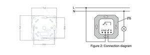 düğme ile ayarlanabilir taban parlaklık kapalı 300W arka kenar LED dimer anahtarı faz kesme / 110/230 Vac