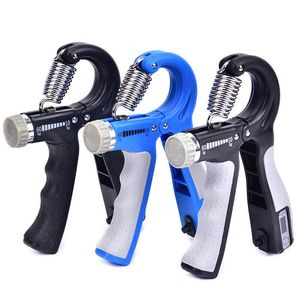 R-Shape Adjustable Countable Hand Grips Strength Exercise Gripper with Counter Durable Hand Strength Exercise Fitness Finger Expander