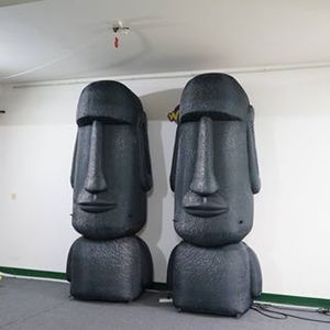Toptan 3 m Yüksek Ücretsiz Nakliye Şehir Dekorasyonu için Paskalya Adası heykellerinin Özelleştirilmiş Şişirilebilir Moai