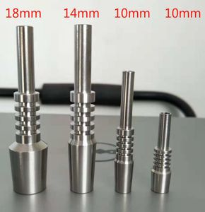 Titanyum ipuçları 10mm 14mm 18mm Titanyum Tırnak Erkek Eklemi Mikro NC Kit Ters Ti Tırnak Uçları Vs Quartz Seramik Tipleri