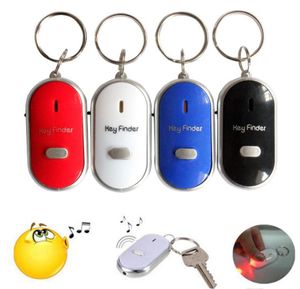 LED Anti-Lost Alarm Whistle Key Finder Flashing Beeping Remote Lost Keyfinder Locator Keyring Multicolor