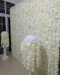 60X40CM Hot Sale Artificial Peony Rose Flower Wall Wedding Background Flower Panels Window Decoration more colors Available