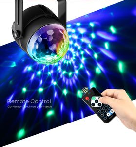 Tatil Işık 3 Kontrol Modları RGB LED Parti Etkisi Disko Topu Işık Sahne Aydınlatma Profesyonel Noel Düğün Lambası