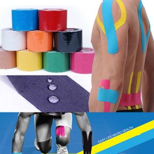 Kinesiology Fita Rolo Algodão Elastic Adesivo Muscle Bandage Ferimento de Ferimento Suporte Neuromuscular Esporte Protetora Tape Ljjz674