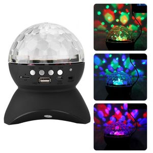 Bluetooth Projektör Lambası LED DJ Disko Işık Ses Kontrol Sahne Işıkları RGB Sihirli Kristal Top Lambası Noel Partisi USB / TF / FM