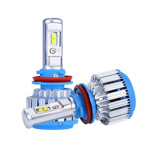 Farol LED automático H1 H7 H3 H4 Lâmpadas de feixe alto e baixo -Lâmpada de carro T1 H8/H9/H10/H11/H13/9006