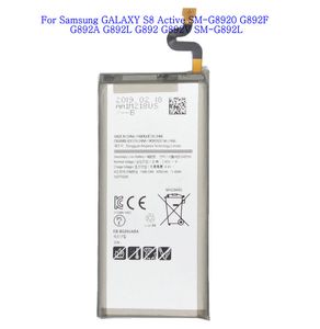 1x 4000mAh EB-BG892ABA Replacement Battery For Samsung Galaxy S8 Active SM-G8920 G892F G892A G892L G892 G892V SM-G892L Batteries