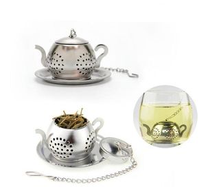 Stainless Steel Tea Infuser Teapot Tray Tea Strainer Filter Teaware Accessories Kitchen Tools tea infuser SN386