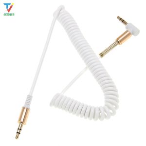 500pcs/lot 3.5 Jack Aux Audio Kablosu 3.5mm Erkek Kablosu Telefon Araç Hoparlör MP4 Kulaklık 2m Jack 3.5 Yay Ses Kabloları