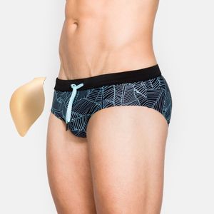 Проталкивать мужские плавки плавания гей -сексуальные плавающие стволы для мужского пляжного ношения пенис на костюме для купания горячие продажи купальники
