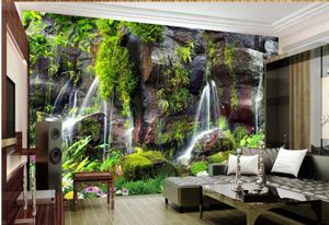 foto papel de parede personalizado belas paisagens Papéis de parede fundo da paisagem Jardim cachoeira paisagem