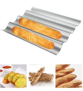 Yapışmaz Ekmek Pan Kalıp Dalga Loaf Pişirme Kalıp DIY Dalga Baker Tepsi Dalga Baget Çubuk Pişirme aracı KKA7913