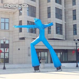 Kundenspezifischer Werbungs-aufblasbarer Sky Dancer 6m Höhen-Mehrfarbenluftschlauch-Tanzender Mann-Explosions-Türsteher für Veranstaltung im Freien