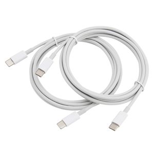 2 m weißes USB-Typ-C-zu-Typ-C-PD-Schnellladekabel für Xiaomi Mi9 Huawei P9 Samsung Note 10 USBC-Telefonladekabel