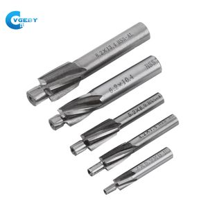 Freeshipping 5 Adet M3-M8 4 Flüt HSS-AL Havşa End Mill Kesici Yuvası Matkap Uçları Aracı Freze Araçları Için