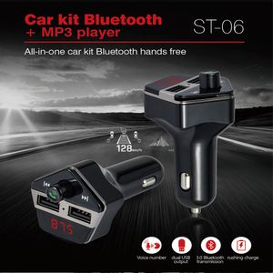 Kablosuz Araba Bluetooth FM Verici USB Araç Şarj Radyo Adaptörü Ses Alıcısı Stereo Müzik Modülatör Araç Kiti Eller Serbest