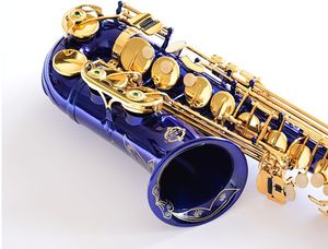 Alto Sax Japonya Suzuki Yepyeni Saksafon E Düz Alto Yüksek Kaliteli Mavi Vaka Profesyonel Müzik Aletleri