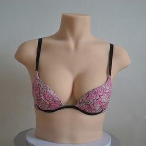 Sexy Female Mannequin Body Jewelry Bust Silicone Soft Imitation Real Model Bust Model Underwear Bra Display Shooting Props Doll