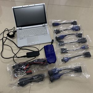 Diesel-LKW-Diagnose-Scanner-Tool USB NEXIQ 125032 ohne Bluetooth mit Laptop CF-AX2 i5 RAM 8G-Kabel Vollständiger Set