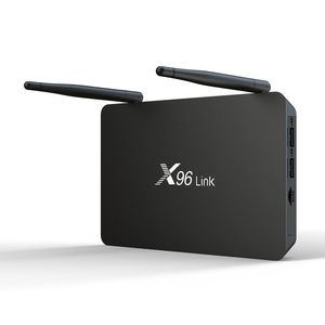 X96 Link Android 7.1 Amlogik S905W Akıllı TV Kutusu 2 GB 16 GB 100 M LAN 2.4G + 5G Marka WiFi 4K Media Player