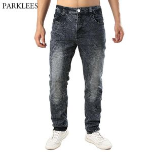 Erkek Hipster Kar Yıkama Skinny Jeans Pantolon 2018 Sonbahar Yeni Pamuk Denim Jeans Pantolon Erkekler Hiphop Biker Stretch Jean Homme Yıkanmış