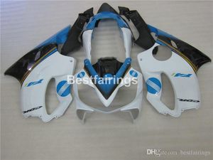 Enjeksiyon Kalıbı Honda CBR600 için ABS Plastik Periyodları F4i 04 05 06 07 Beyaz Mavi Fairing Kit CBR600 F4I 2004-2007 IY23