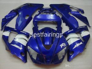 ZXMOTOR YAMAHA R1 1998 1999 Blue White Fairings için Sıcak Satış Kaplama Kiti YZF R1 98 99 DF36