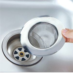 1ps strainers Stainless Steel Bathtub Hair Catcher Stopper Shower Drain Hole Filter Trap Kitchen Metal Sink Strainer