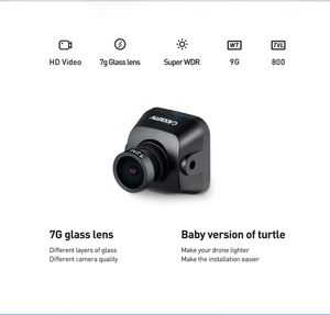 Caddx Baby Turtle Whoop Version 7G Glass Lens FOV 170 Degree 1080P60FPS HD Recording Super WDR FPV Camera For FPV Racing Drone - Black