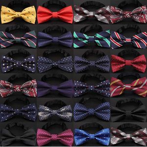 Рождественский галстук-бабочка мужская мода черный узел галстук-бабочка деловой свадебный мужской формальный галстук для аксессуаров