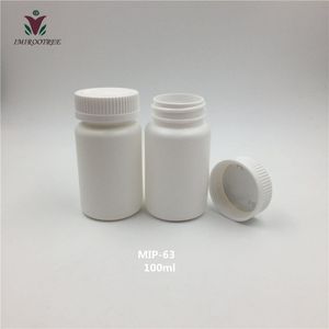 50 ADET 100 ml 100g Tıbbi Sınıf HDPE Beyaz Boş Hap Şişe Kapsül Kabı ile CRC Caps