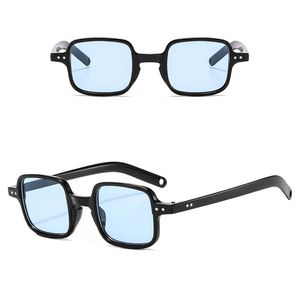 Óculos de sol nerd geek para mulheres e homens quadrados óculos Uva UVB Rebite Transparente Sun Óculos 8 cores Atacado
