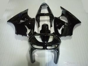 KAWASAKI Ninja için motosiklet Fairing vücut kiti ZX6R 636 98 99 ZX 6R 1998 1999 ABS Parlak siyah Marangozluk Kaporta + Hediyeler KP17